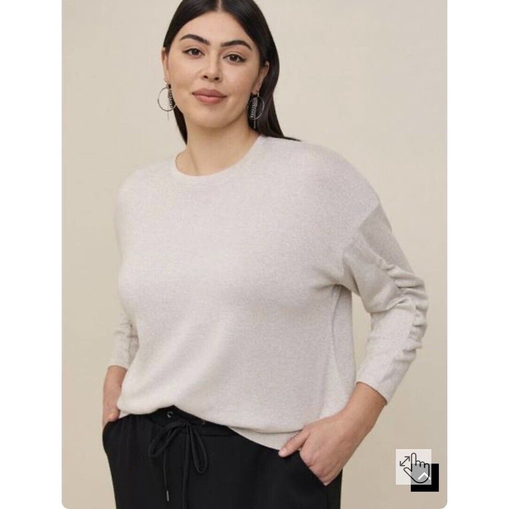 Torrid Sparkle Knit Drop Shoulder Dolman Sleeve Top Women’s 3X Gold Shimmer